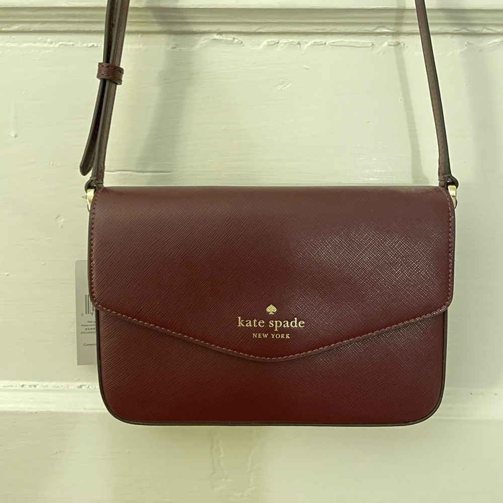 NWT Kate Spade Sadie Saffiano Leather Envelope Crossbody Bag